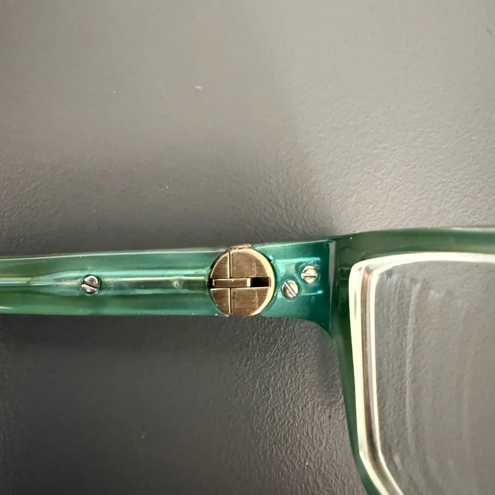 Kate Spade Elizabeth 0JEY brown tortoise teal Italian made eyeglasses frames EUC - Picture 9 of 12
